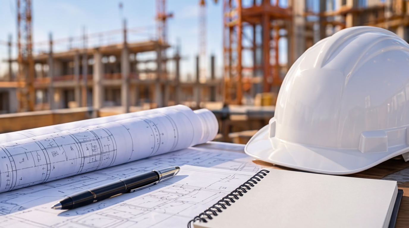 Construction plans and working materials